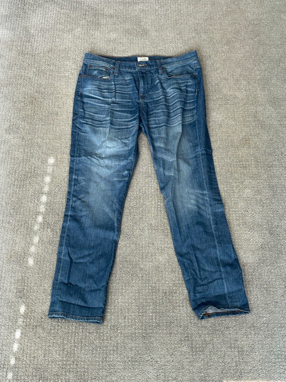 J. Crew Women’s Blue Washed Straight-Leg Jeans Size 30